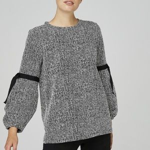 Karl Lagerfeld Paris puff sleeve sweater